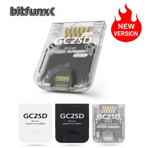 BitFunx GC2SD 마이크로 SD 카드 어댑터 메모리 TF 카드 어댑터 Swisss For Nintendo GameCube/Wii Console