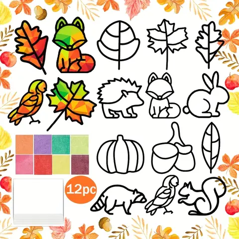 DIY autumn wreath craft kit, autumn decoration supplies, suitable for autumn, Thanksgiving and Christmas creative gifts