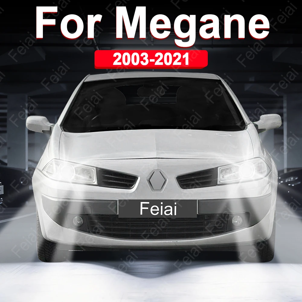 

Светодиодные лампы для фар Renault Megane 2, 3, 4, аксессуары для тюнинга, 2003-2007, 2008, 2009, 2010, 2011, 2012, 2013-2021, автомобильные фары