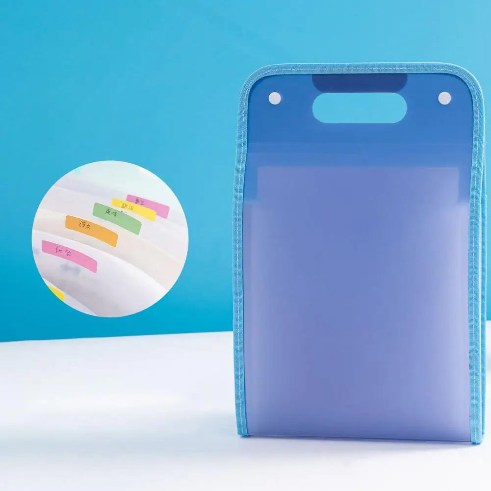 Creative File Bag 13 Layers A4 Examination Paper Bag Teacher File Holder Visible Design Test Paper Storage Bag Daily Use