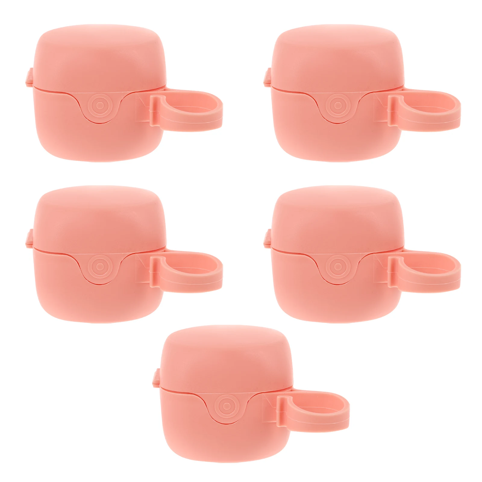 

5 Pcs Pacifier Box Holder Cases Linen Wood Baby Silicone Dummy Container Protective Portable Travel Storage Diaper Bag