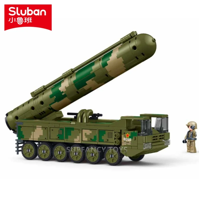 

Sluban 186PCS Intercontinental Ballistic Missile Military Strategic Strike Weapons Building Blocks Educational Toys for Children