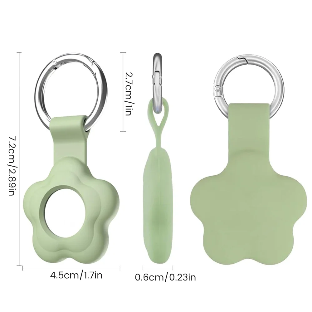 AirTag Holder, Airtag Keychain for Apple Air tag, Air Tag Holder Protective Tracker Cover for Backpacks, Keys, Bags, Pets