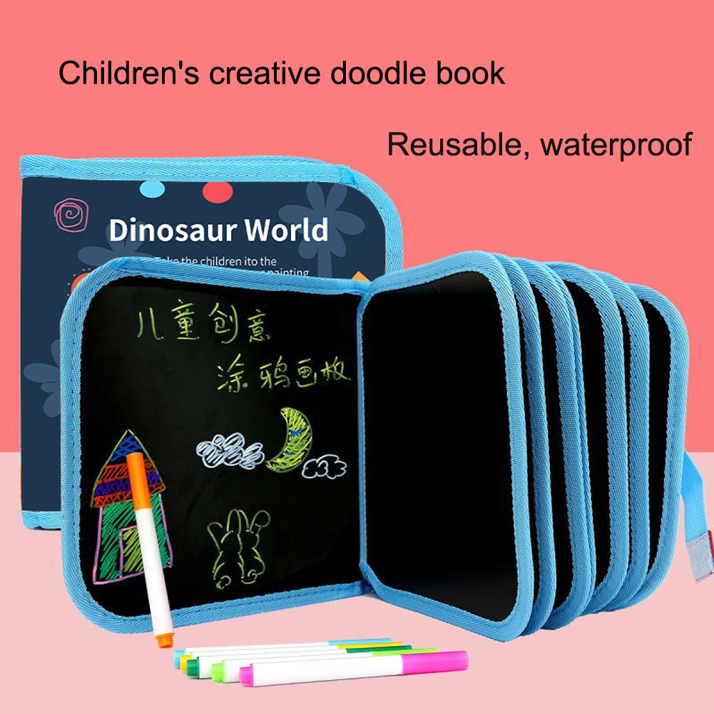 Reusable Coloring Book Magic Water Drawing Book Painting Drawing Toys Sensory Early Education Toys for Kids