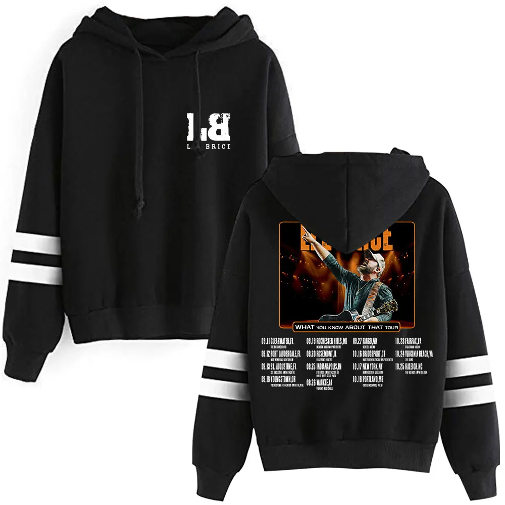 بلوفر Lee Brice What You Know About That Tour Merch بغطاء للرأس بدون جيوب وأكمام متوازية للجنسين #1