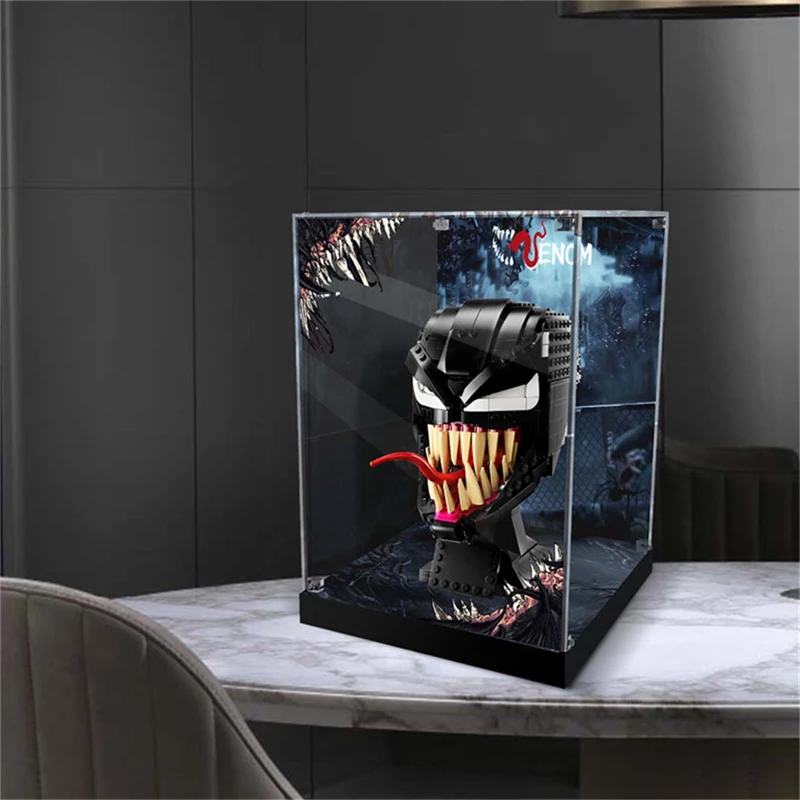 Display Case for Lego Venom 76187, 3MM Acrylic Display Box for Lego 76187 (No Model Set Included)