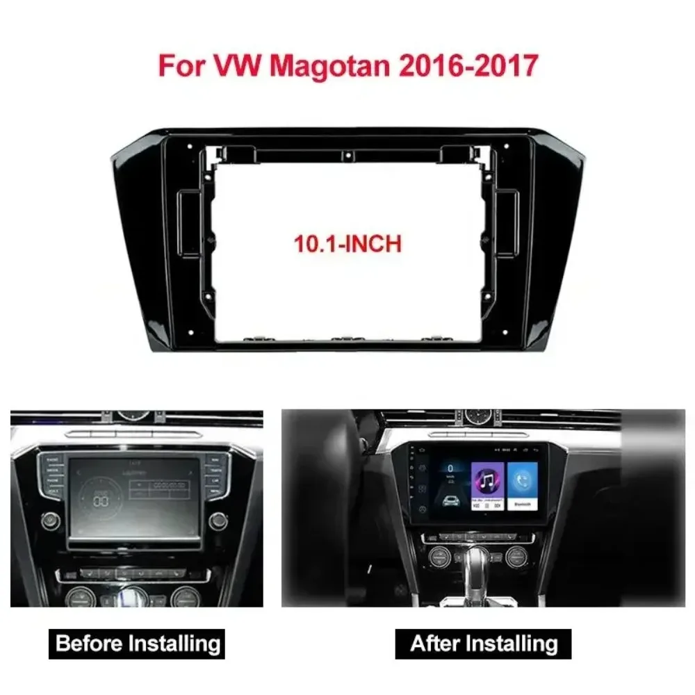 Car Radio DVD Player Fascias Frame For Volkswagen Passat(B8)/Magotan 2017+ 10.1 Inch Frame Android 2Din MP5 Stereo Panel