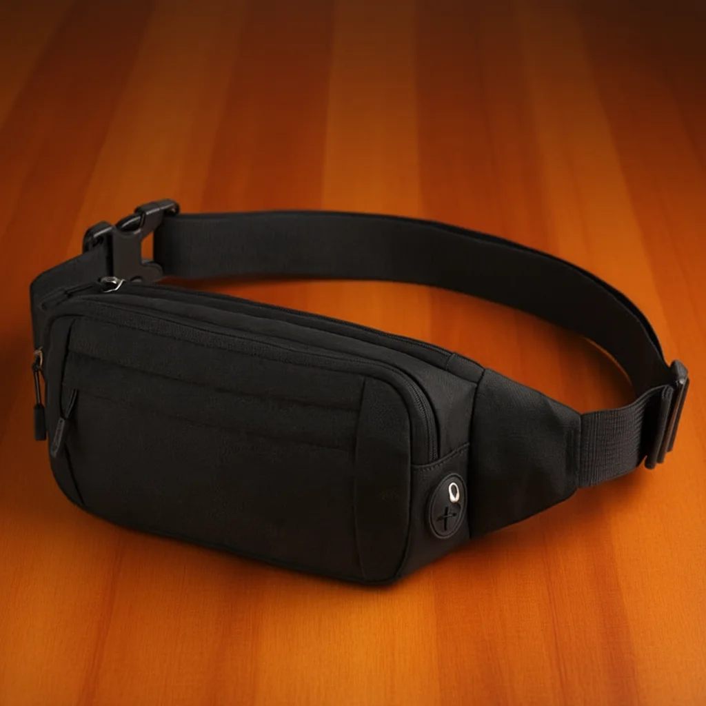 

Unisex Fashion Waist Pack Outdoor Sport Hike Large Capacity Lightweight Waist Bag Adjustable Belt With Zipper Bag For Women Men