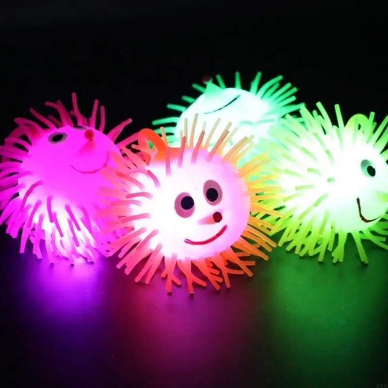 

M89C Pack of 24 LED Balls Glowing Balls Fun Colorful Bouncing Balls for Stress Reduce Children Party Favor Gift Balls