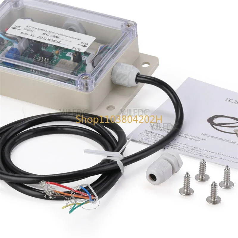 New KC-2W NMEA2000 And NMEA0183 Bidirection Converter N2K to NMEA0183 & NMEA0183 to N2K Converter WIFI Module Upgraded