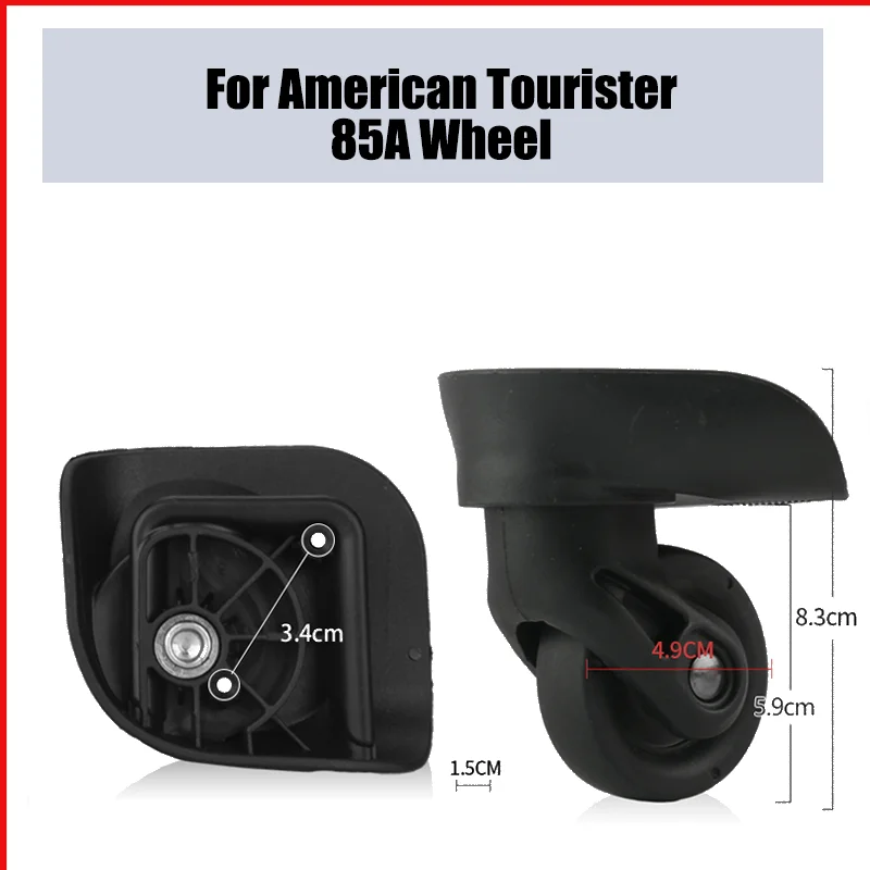 

For American Tourister 85A Luggage Wheel Replacement Universal Wheel Accessories Wear-resistant Tie Rod Cipher Box Mute Pulley