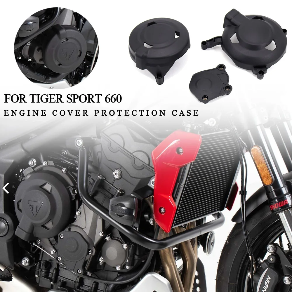 NEW Engine Covers Protectors For Tiger Sport 660 Sport660 2021 2022 Motorcycles Accessories Engine Guard Protection Case Cover