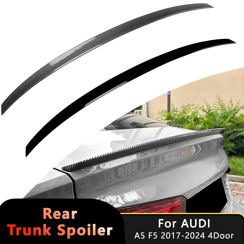 

S5 Style Rear Roof Lip Spoiler For Audi A5 F5 2017-2024 4Door Rear Trunk Wing Diffuser Tail Fin Sportback Tuning Car Accessories