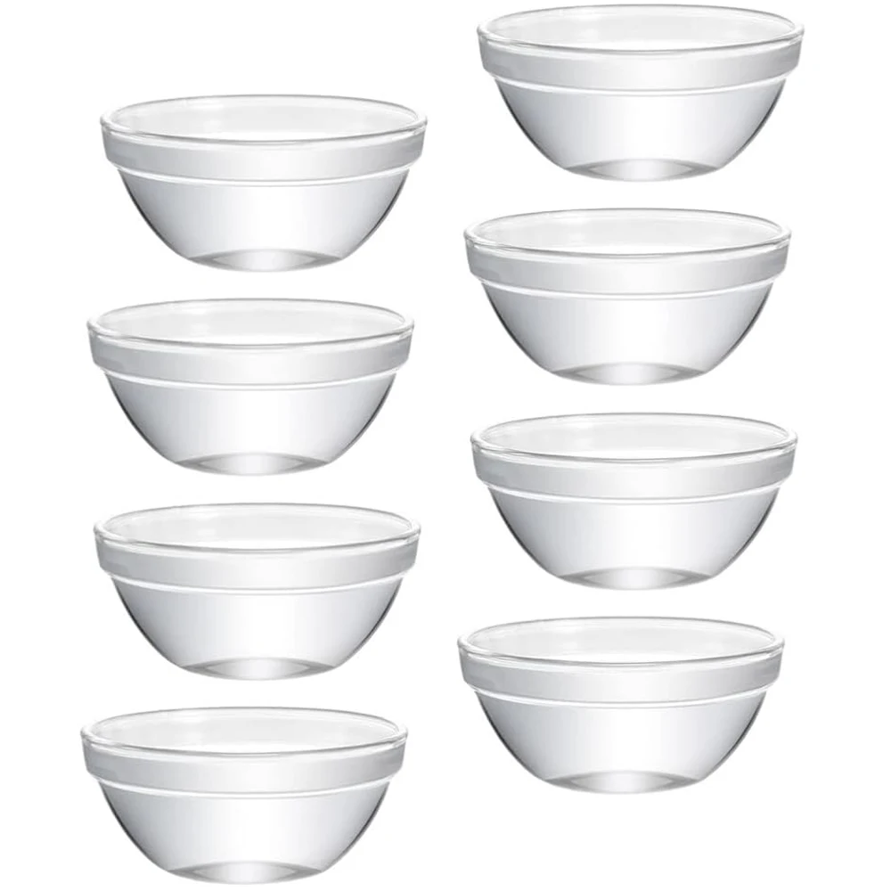 10 adet Şeffaf Akrilik Yüz Maskesi Uçucu Yağ Kase Kozmetik Güzellik Salonu DIY Karıştırma Kase Aplikatör Makyaj Cilt Bakımı Aracı