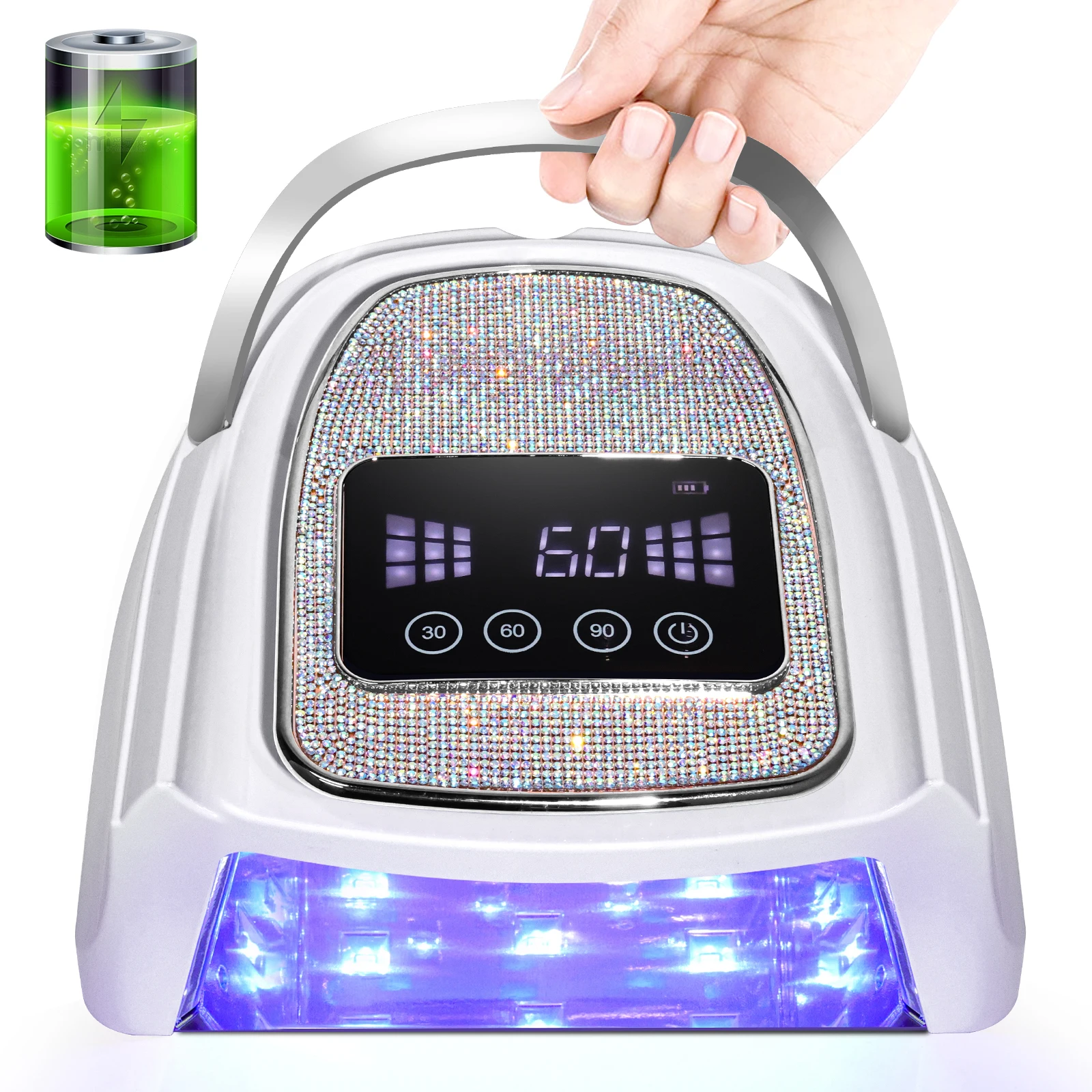 Rechargeable UV LED Nail Lamp, Cordless Nail Lamp For Gel Polish, , Professional Nail UV Light  For Salon And Home