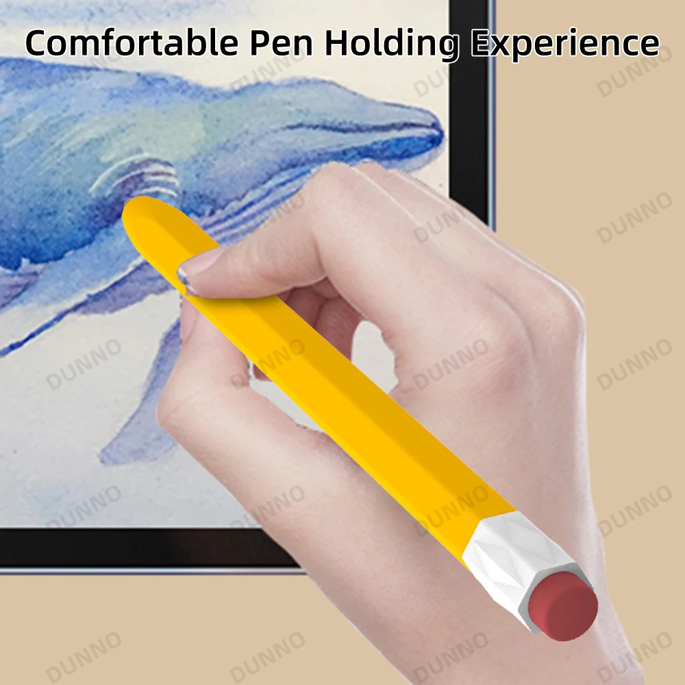 Vintage Pencil Case For Samsung Galaxy Tab S6 Lite  S7 & S8 & S7 Plus & S7 FE & S8 Plus Liquid Silicone Stylus Pen Cover