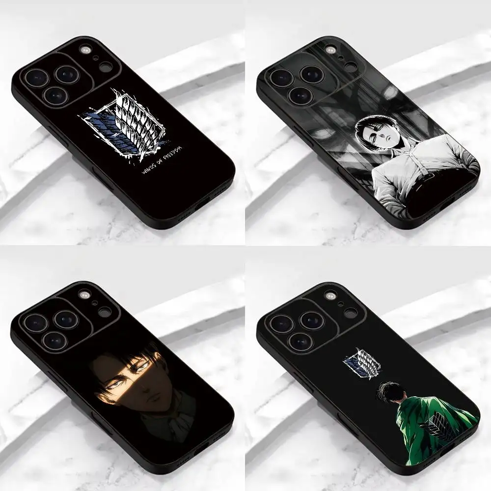 Eren Yeager Levi Ackerman  Phone Case Silicone Soft For IPhone 17 16 15 14 13 12 11 X XR Plus Pro Max Plus