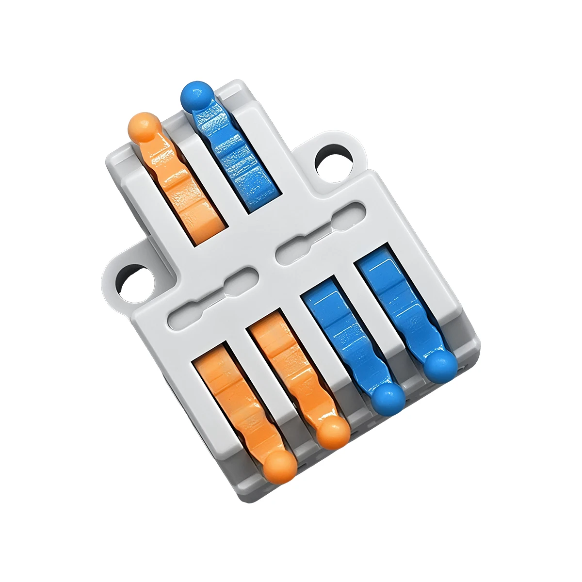 Lever Wire Connectors TOMZN D2-2 D2-4 D2-6 2-in 2/4/6-Out Quick Splice Terminal Blocks 32A 250V Push-in Electrical Connector