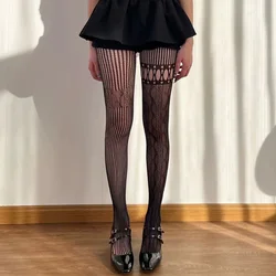 Sexy AB legs Lu Kong Stockings Lolita Asymmetric Black Pantyhose Y2K Women Thin Thin Easy To Tear Female Legging Long Socks