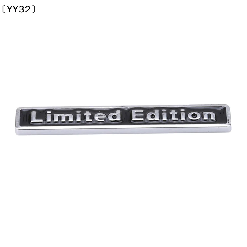 3D Chrome Metal Sticker Car Access Sticker Limited Edition Badge Car Decal Sticker For Car Styling Word Letter Sticker〔YY32〕