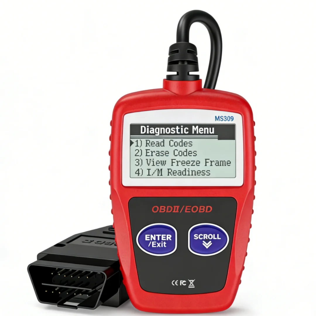 MS309 OBD2 Scanner Universal Car Fault Code Reader Color Screen Check Engine Light Clear Emission Test Tool