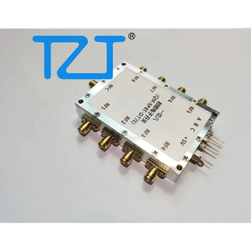 TZT QM-SP8T-DT7E DC-7GHz 8-канальный радиочастотный выключатель SP8T, широкополосный однополюсный, восемь бросков