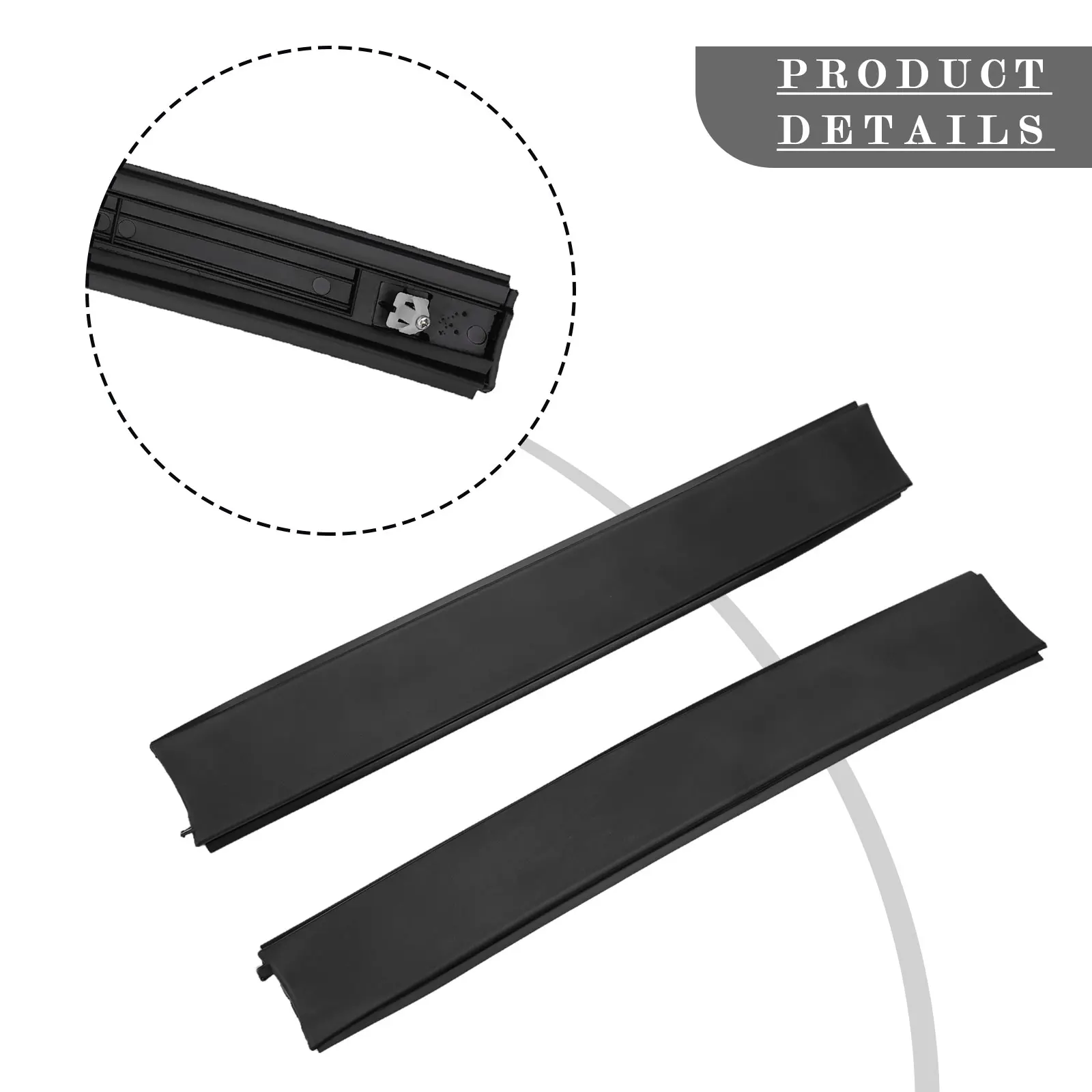 Compatibility Roof Water Strip Cover for Kia For Sportage 2005 2010 OEM Part Numbers 872101F001 872201F001  Compatibility