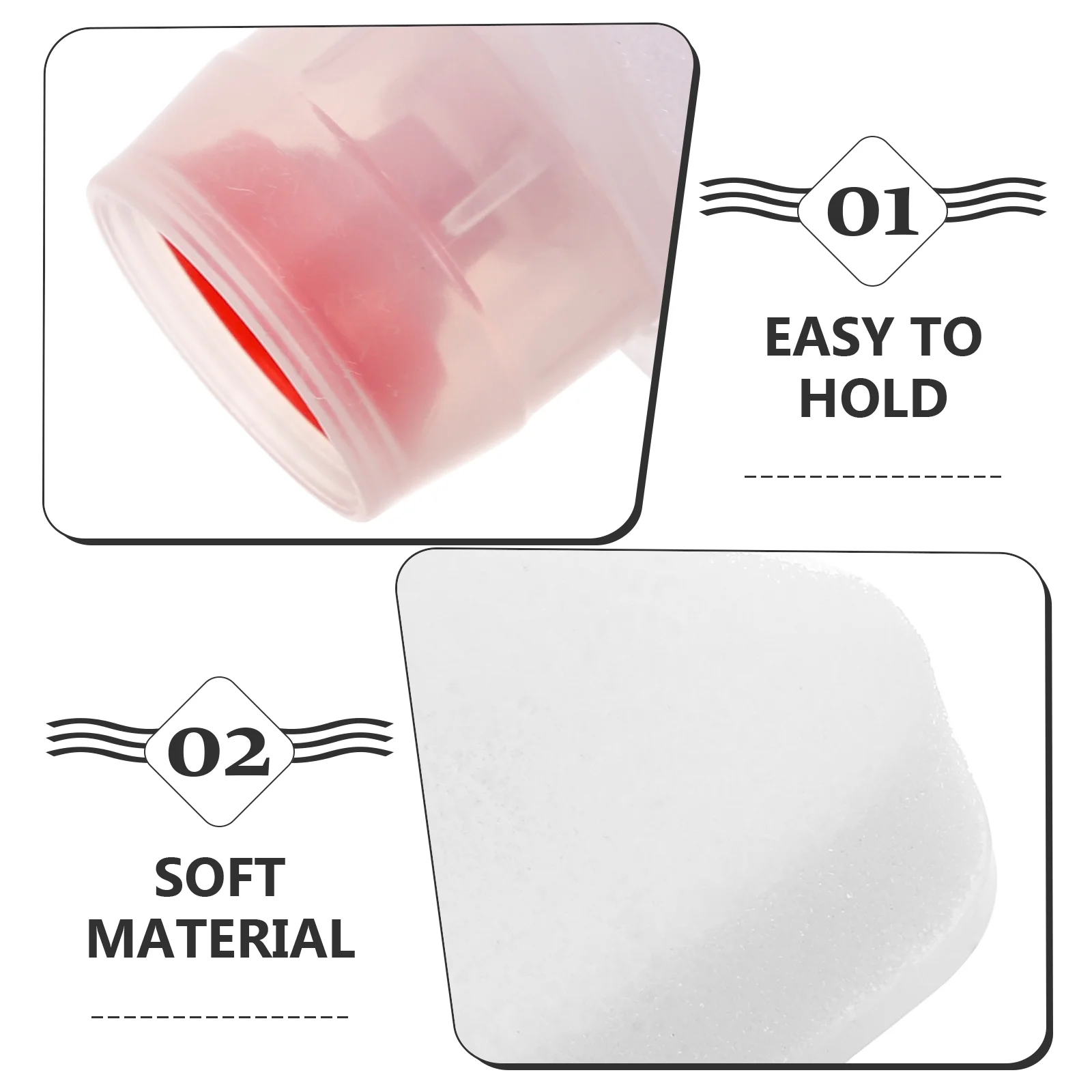 Description Picture 6 of item10 Pcs Shoe Polish Brush Head Sponge Paint Portable Cleaning Foams Applicator Pads Sneakers Whitening Tool Shoes Cleaning foams