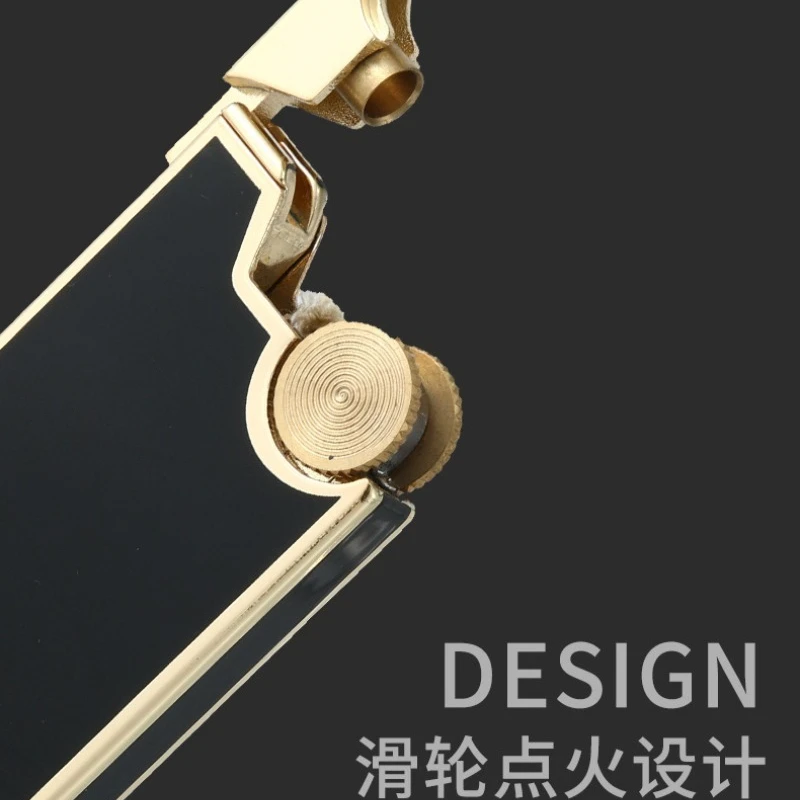 2026 Leader 318 Ultra-thin KerosIene Lighter Pure Copper Retro Creative Small Portable Personalized Men's Gift Wholesale