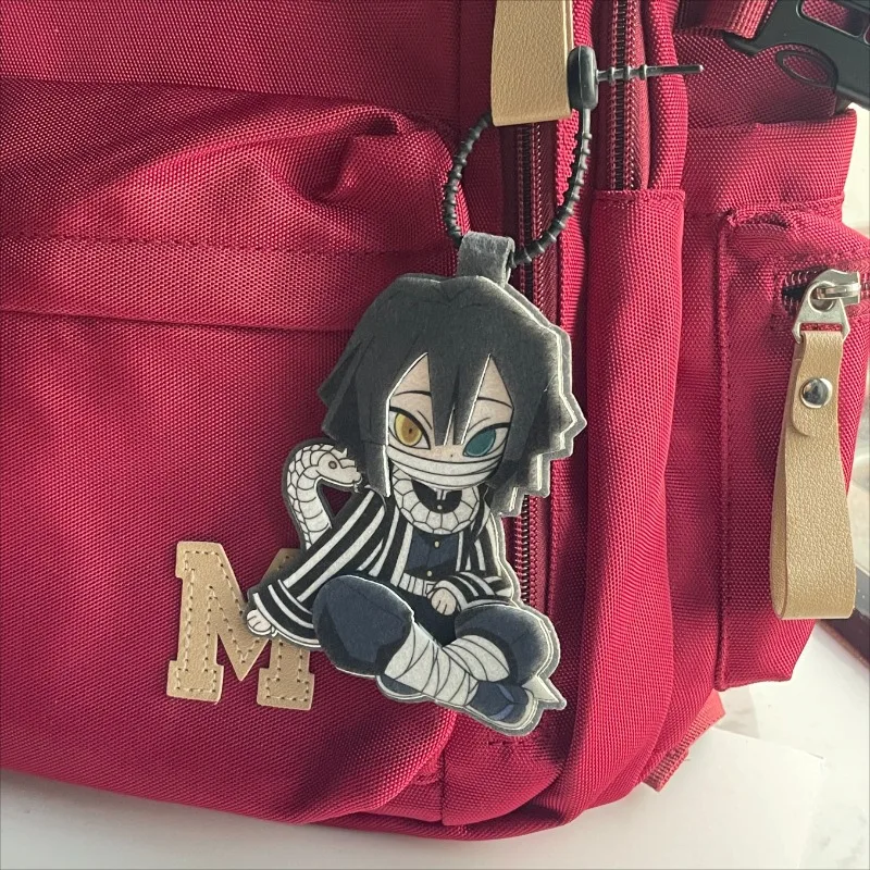 

New Demon Slayer Iguro Obanai Anime Action Figure Non-woven Fabric Kawaii Key Backpack Decoration Toy Cute Boy Christmas Gifts