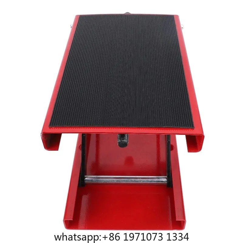 Lift Scissor Jack 3.35 to 13.39in Motorcycle Jack Motorcycle Adjustable Height Foldable 500kg Capacity Motorbike Jack Stand view 4
