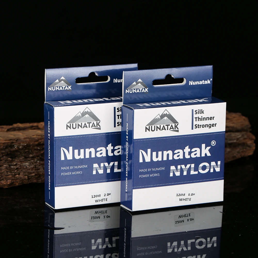 2024 NUNATAK New Nylon Fishing Line Full 120M Japan High Quality Monofilament Carp Line White Blue Green Nylon Sea Fishing Line