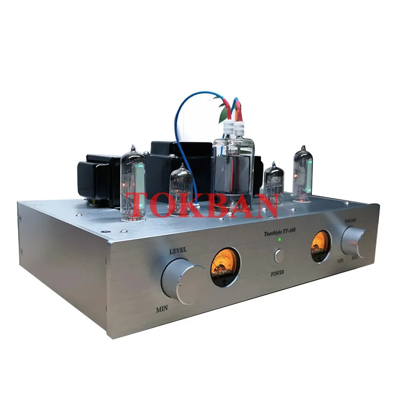 Tokban Fu19 Vacuum Tube Amplifier Diy Kit 4.8w*2 Vu Meter Bluetooth 5.0 2-channel Class A Amplifier Audio
