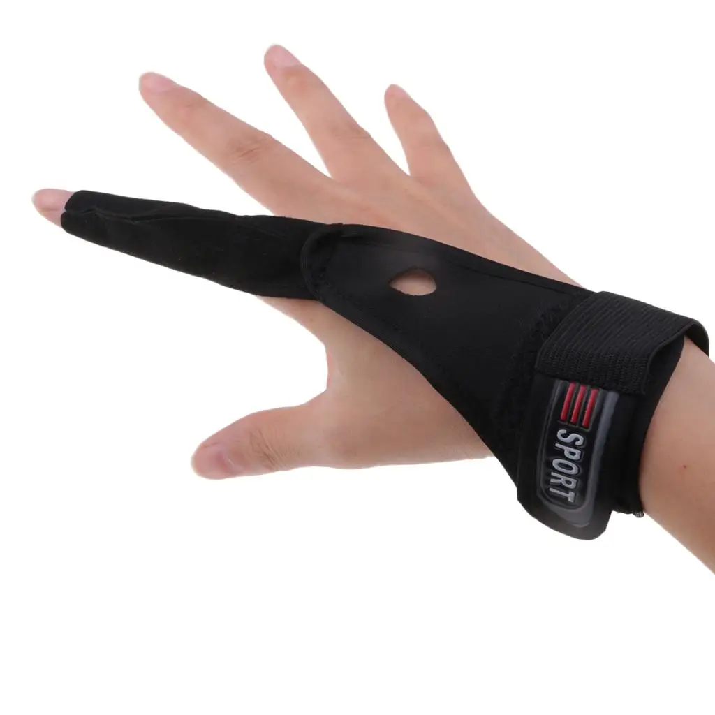 One Finger Anti Slip Fishing Glove Shock Absorption Protective Index Guard for Summer Outdoor Sports and Cycling