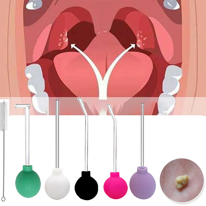 With Cleaning Brush Arc Tonsil Stone Remove Tool Manual Style Cleaner Removal Tonsil Care Wax Stone Tools Air Tool