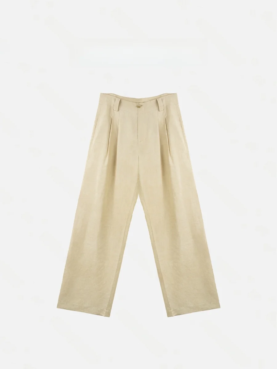 

Брюки-палаццо Waed: повседневные, свободные, весенние, простые, в стиле casual, для ленивых, для небольших размеров, для отдыха, удлиненные (7/8 длины)