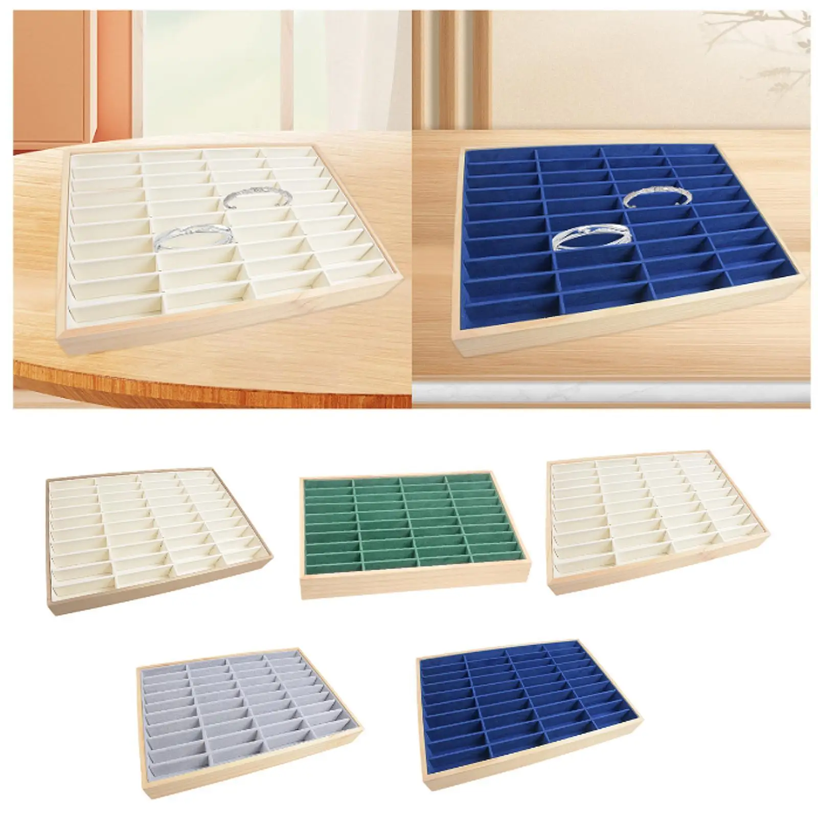 Поднос для демонстрации ювелирных изделий, держатель для браслета, женский элегантный настольный поднос для хранения ювелирного магазина, комода, прямая трансляция фотографии