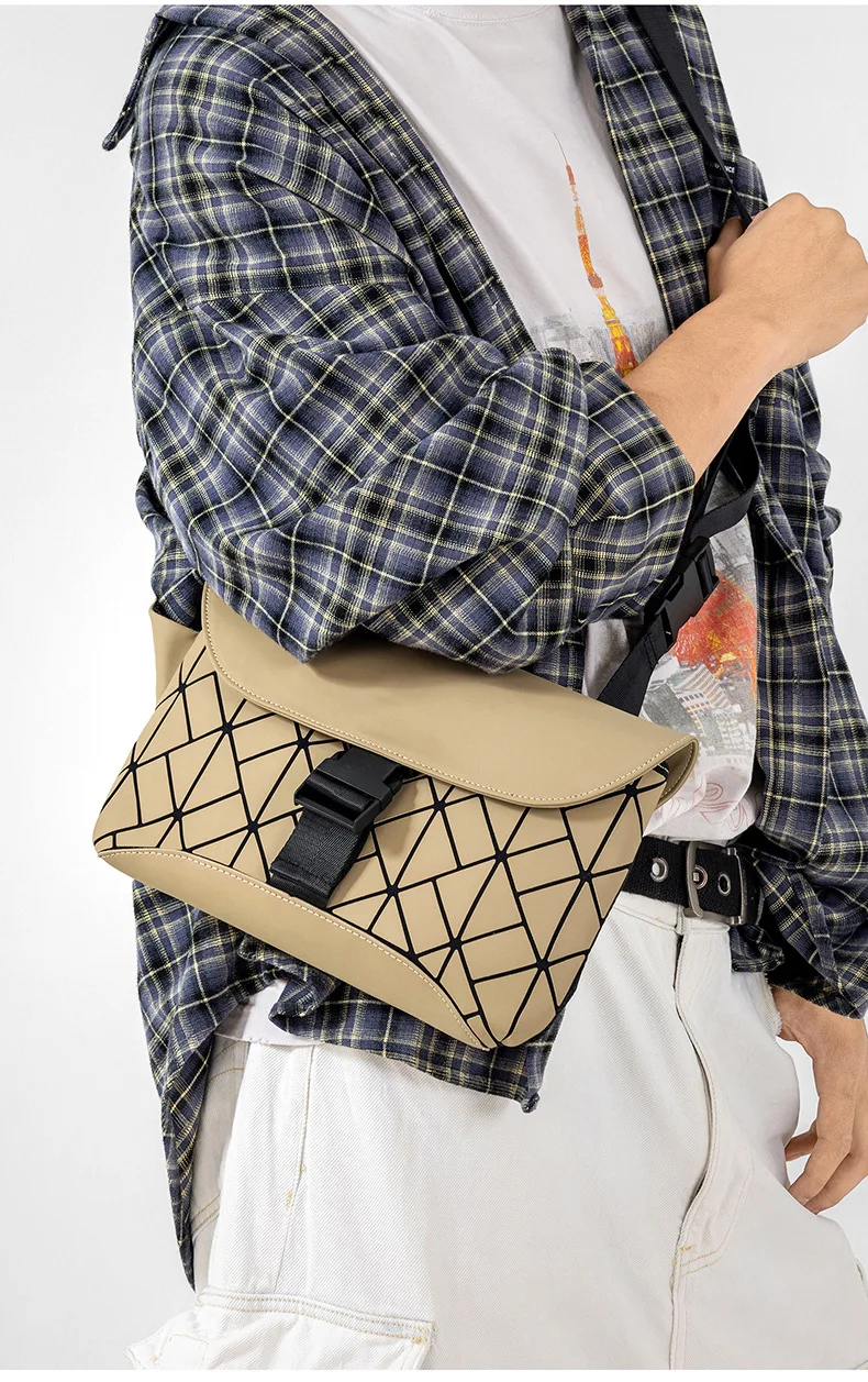 

‌2025 New Diamond Stitch Crossbody Bag - Small Square Shoulder Bag for Men, Trendy Korean Street Style, Lightweight Unisex Purse