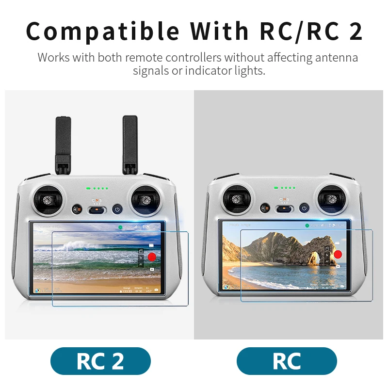 STARTRC для DJI RC/RC 2 с дистанционным управлением, солнцезащитный чехол 2 в 1, защитная пленка для экрана, солнцезащитный козырек для DJI Mini 4 Pro/Air 3S/Neo