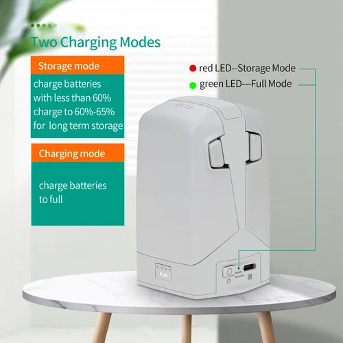 Imagen 2 del producto Para cargador de batería DJI Flip, concentrador de carga bidireccional, Kit de estación de carga Vertical Butler Power Bank para accesorios de Dron DJI Flip