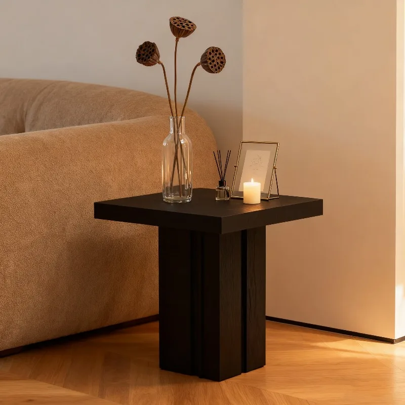 

High Quality Coffee Tables Black Nordic Style Narrow Wooden Designer Coffee Table Living Room Mesa De Centro Sala Furniture Home