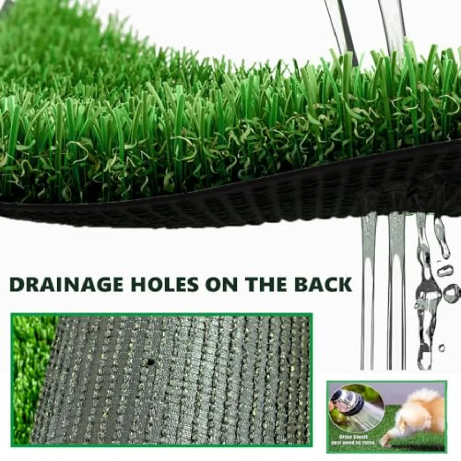 سجادة عشب صناعية فاخرة 2x6ft 1.77 بوصة عالية الكثافة وسميكة للغاية من العشب الاصطناعي داخلي وخارجي حديقة المناظر الطبيعية باتي