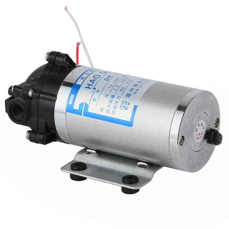 Outlet High Pressure Electric Diaphragm Pump DP-60 12V 60Psi 50L/min RO And RV Pump OEM Customizable