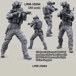 1/35 Resin Figure US Special Forces/MARSOC Modern Soldier in Action with GPNVG-18 Panoramic Night Vision Goggles Self-Assembly F