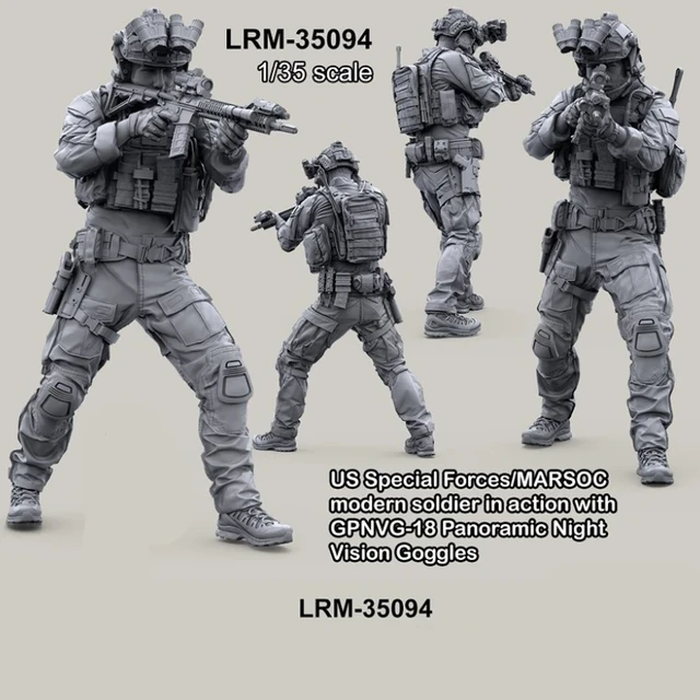 1/35 Resin Figure US Special Forces/MARSOC Modern Soldier in Action with  GPNVG-18 Panoramic Night Vision Goggles Self-Assembly F - AliExpress