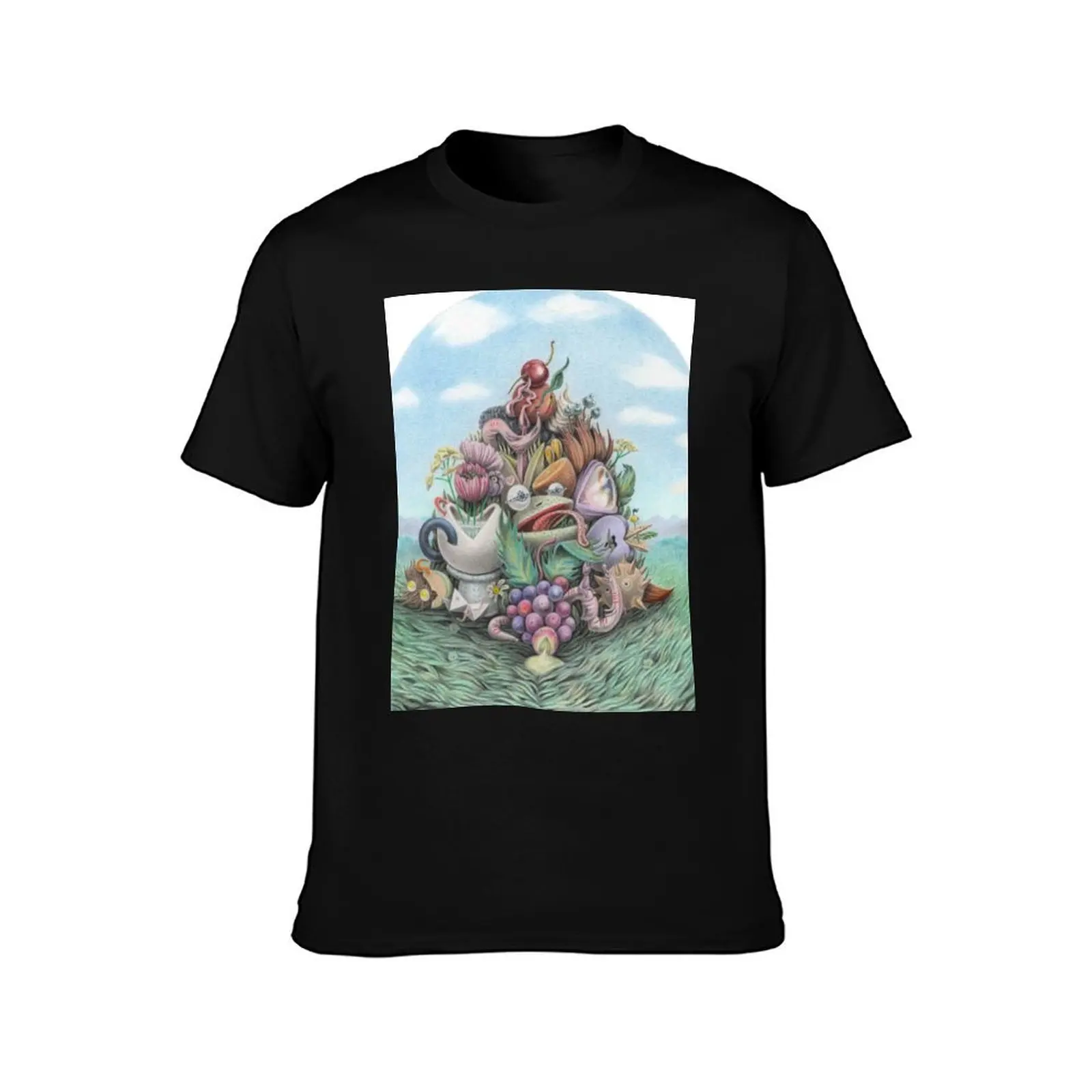 Pile of Plenty T-Shirt No Iron Casual Short Sleeve Top