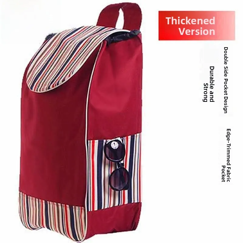 

Новая тележка-сумка из оксфордской ткани для овощей, ручная, для подъема по лестнице, портативная