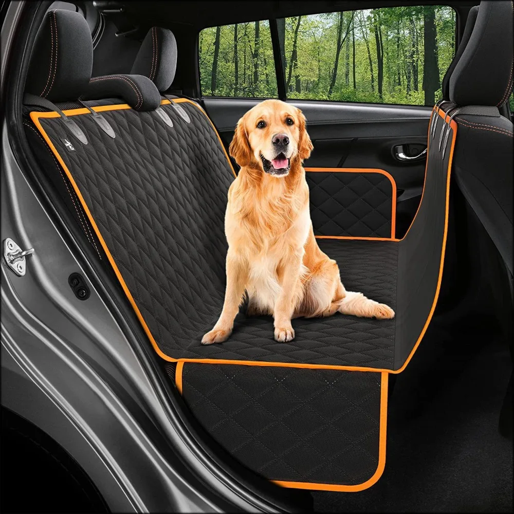 

Waterproof Car Seat Cover for Dogs - Pet Travel Mat for Back Seat Protection | Durable & Easy-Clean Vehicle Liner for Pets
