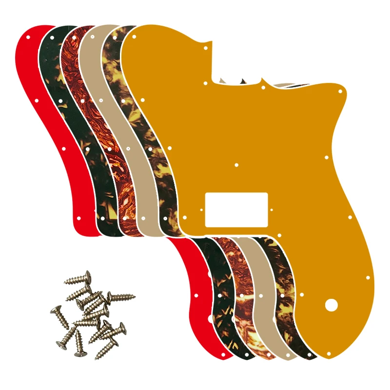 Fei Man Custom Parts - For US FD 72 Tele Deluxe Reissue Guitar Pickguard With 1 PAF Humbucker Replacement Multicolor Choice