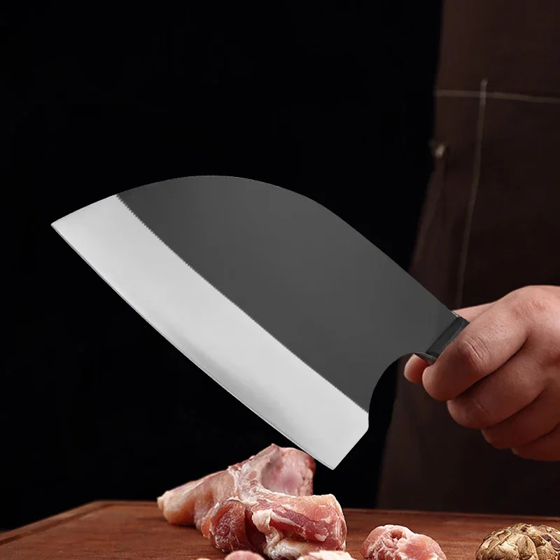 Kitchen Knives Slicing Meat Fruit Fish Meat Vegetables Butcher Knife Hand Forged Blade Wooden Handle Chef Cooking Cleaver Knives